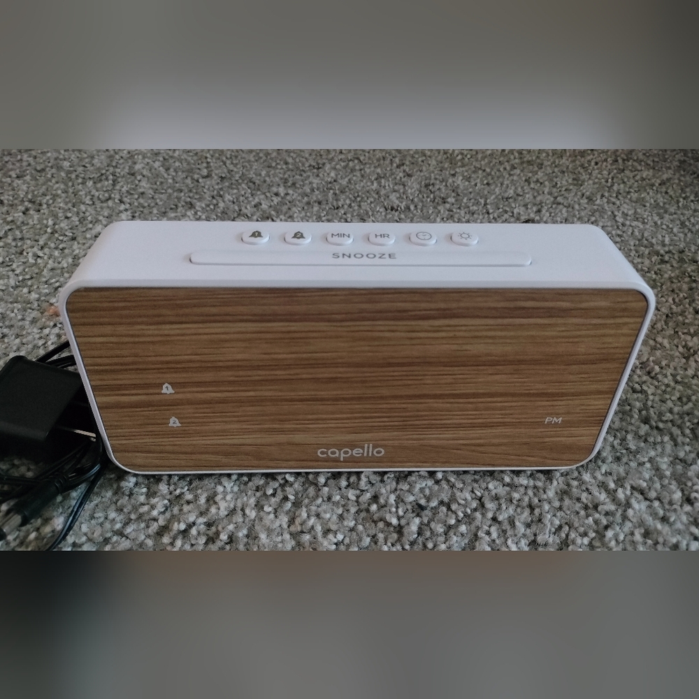 Capello Woodgrain Alarm Clock